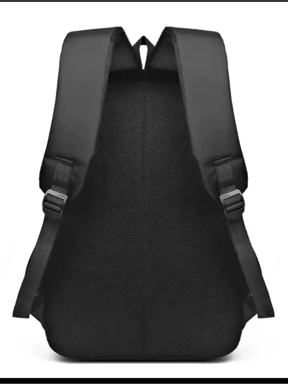 Everyday Black Laptop Backpack with Front Organizer